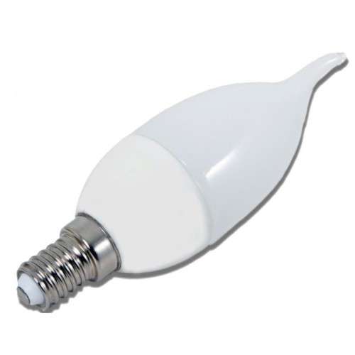 E14 3W  White frosted Candle LED Flame Tip light