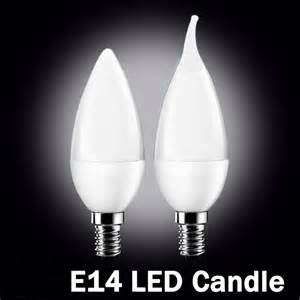 E14 3W  White frosted Candle LED Flame Tip light