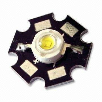 Aquamarine 3W Extreme Cool White LED chip - 20000K on heat sink base plate * Local Stock