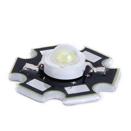 3W Warm White Grow LED chip 3000-3500K on Heat Sink base plate **Local Stock