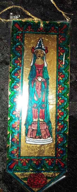 Gilded, hand painted bookmark - Oriental series. B7. SALE - WAS R399