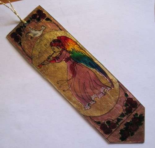 Glded, hand painted bookmark - Angel Series. B12. SALE - WAS R399