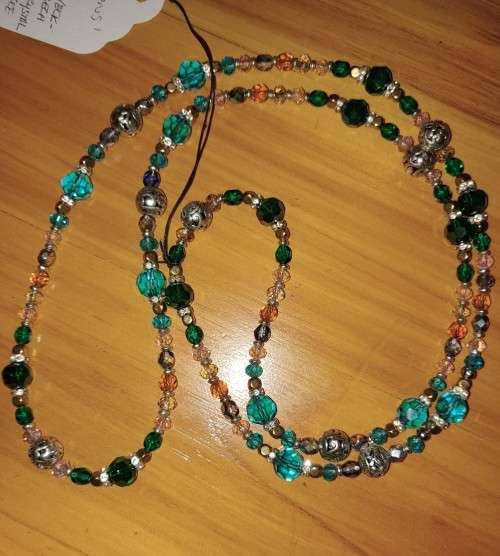 Lovely long beaded necklace. LN12