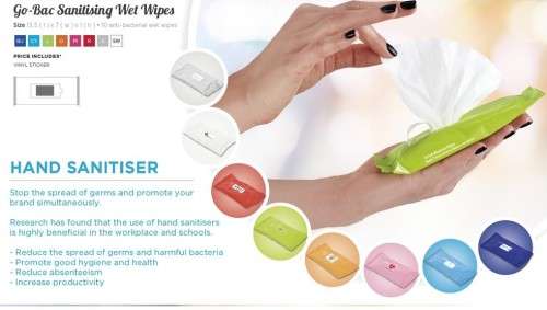 Anti-Bacterial Hand Wipes - 10 per pack