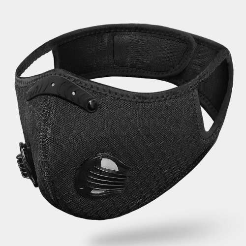 NEOPRENE DUAL VALVE SPORTS MASK WITH 2 FREE FILTERS