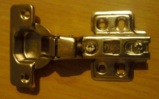 10 x Half overlay hinges