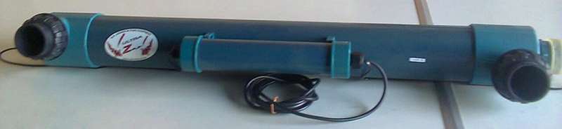Professional Pond 55w Ultrazap UV water sterilizer with quartz sleeve