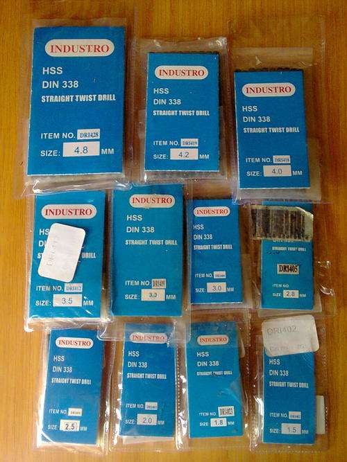 110 HSS drill bits (12 packs of 10 Drill bits)
