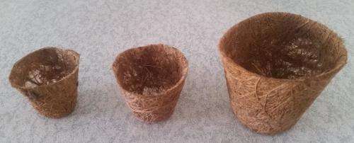 50 x 6cm coir pot (Aquaponics, Hydroponics)