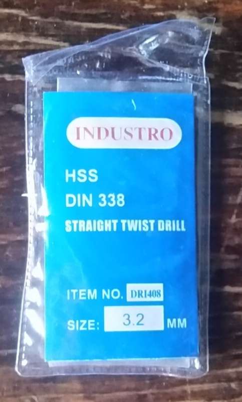 10 x 3.2mm HSS drill bits (1 pack of 10 Drill bits)