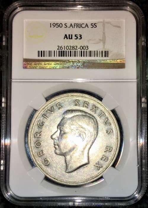 1950 -  5 SHILLINGS -  SOUTH AFRICA