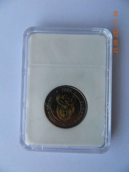 MANDELA 90TH. BIRTHDAY - 5 RAND COIN
