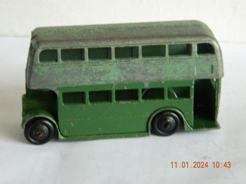 DINKY TOYS  -  29c   -   DOUBLE DECKER BUS   -  1ST. TYPE