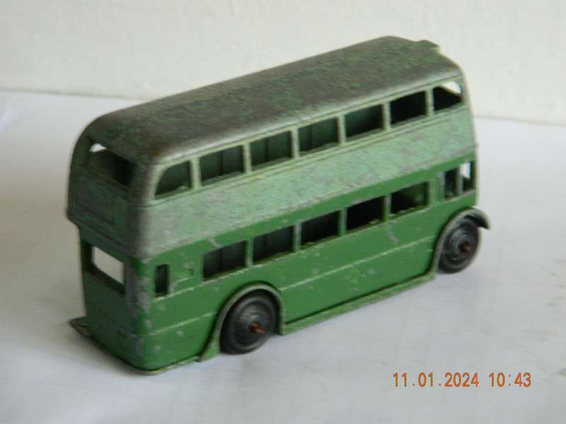 DINKY TOYS  -  29c   -   DOUBLE DECKER BUS   -  1ST. TYPE