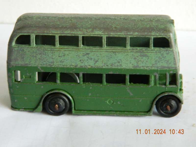 DINKY TOYS  -  29c   -   DOUBLE DECKER BUS   -  1ST. TYPE