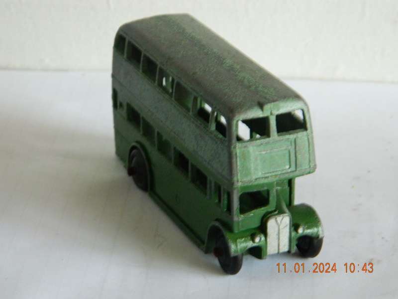DINKY TOYS  -  29c   -   DOUBLE DECKER BUS   -  1ST. TYPE