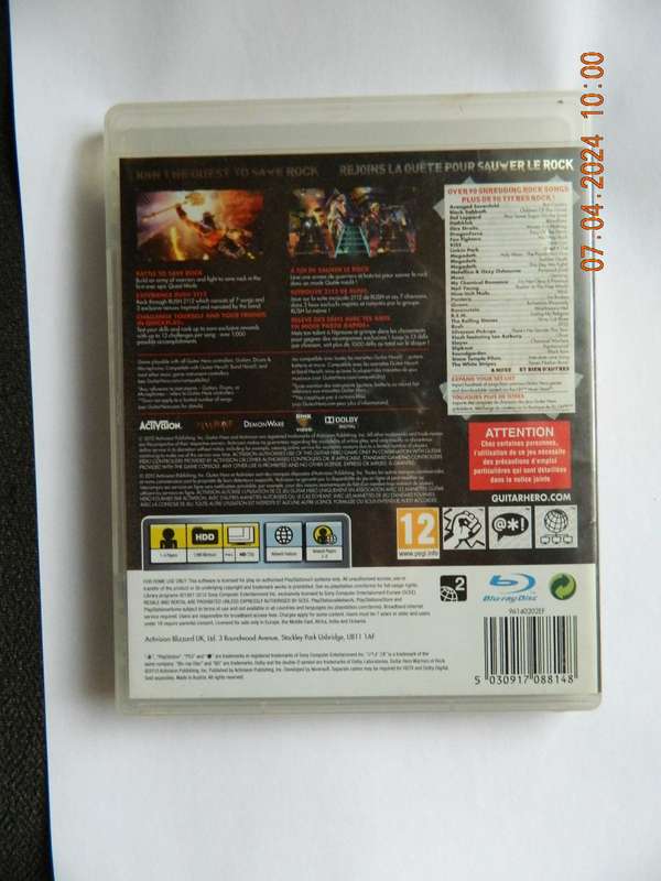 PLAY STATION - PS 3 - GUITAR HERO - WARRIORS OF ROCK