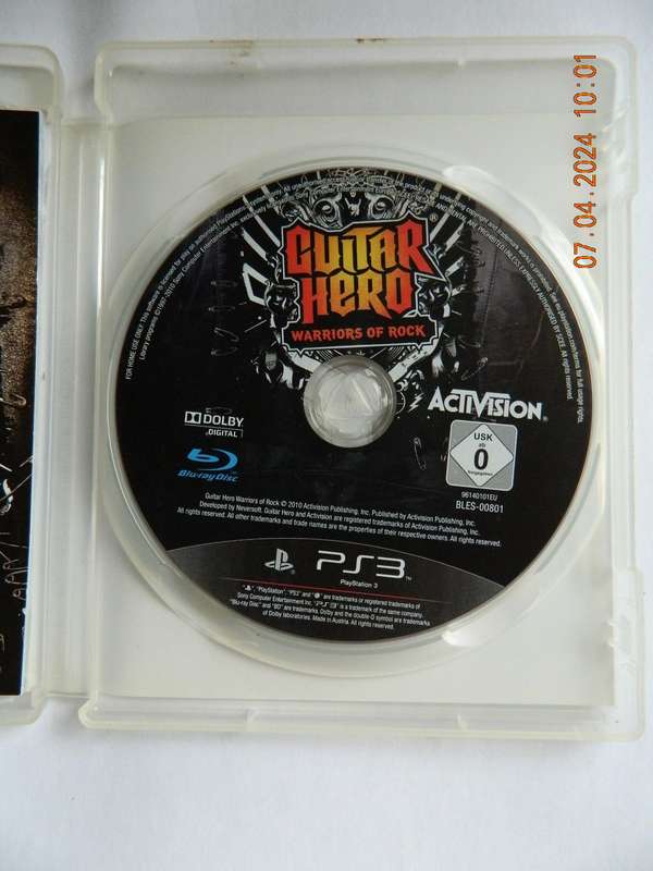 PLAY STATION - PS 3 - GUITAR HERO - WARRIORS OF ROCK