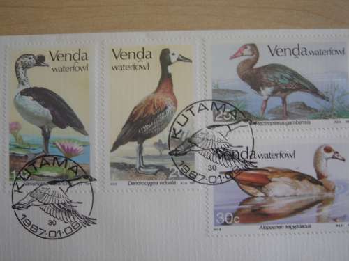 1987 Venda Waterfowl on FDC (Ducks & Geese)