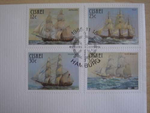 1985 Ciskei - Old Troop Ships on FDC