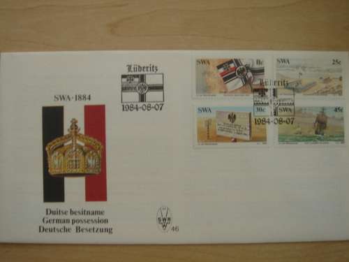 1984 SWA FDC stamped in Luederitz