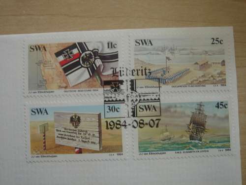 1984 SWA FDC stamped in Luederitz