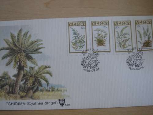 1985 Venda - Plants, Trees, Ferns - 4 stamps on FDC