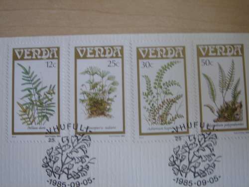 1985 Venda - Plants, Trees, Ferns - 4 stamps on FDC