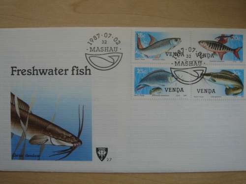 1987 Venda Fish 4 stamps on FDC