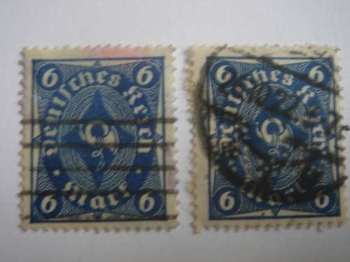1922 Deutsches Reich MiNr 228 P + W used, stamped