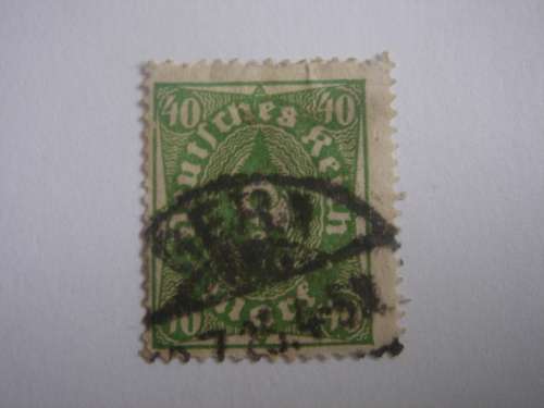 1922 Deutsches Reich MiNr 232 P  used, stamped