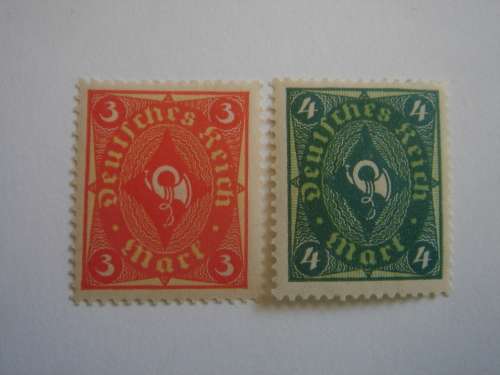 1922 Deutsches Reich MiNr 172-173 mint, hinged