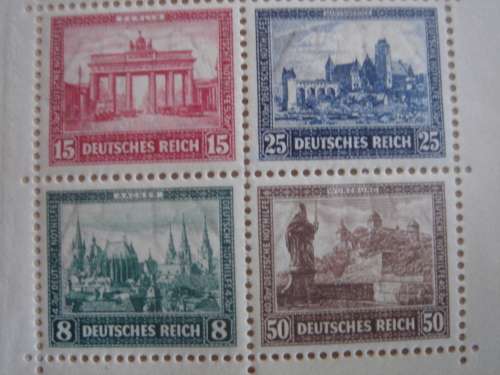 1930 Deutsches Reich MiNr 446-449 in Block 1 MNH