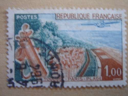 1961 France - Le Touquet - Paris - Plage 1,00 used, stamped