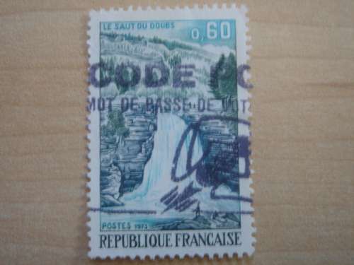 1973 France - Le Saut du Doubs 0,60 used, stamped