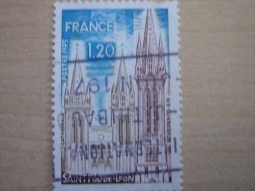 1975 France - Saint-Pol-De-Leon Cathedrale 1,20 used, stamped
