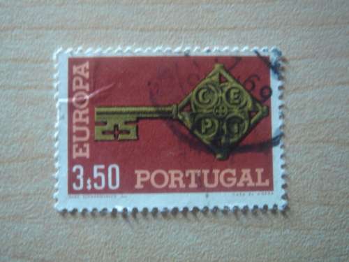 1968 Portugal - EUROPA 3.50 used, stamped