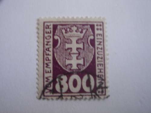 1921 Danzig Portomarken MiNr 13 b used, stamped
