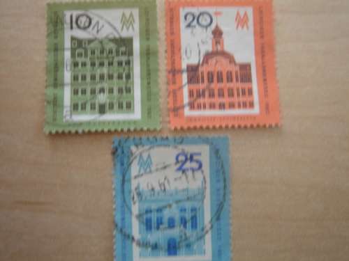 1962 DDR MiNr 873-875 used, stamped