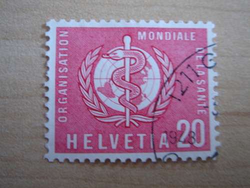 1957 United Nations WHO 20 scarlet, used, stamped