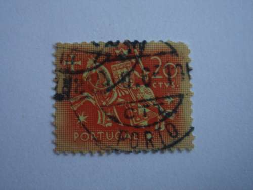 1953 Portugal - Templar Knights 20 CTVS. used, stamped