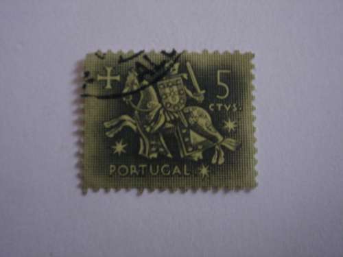 1953 Portugal - Templar Knights 5 CTVS. used, stamped