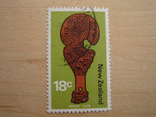 1970 NZ - Maori Club 18c used, stamped