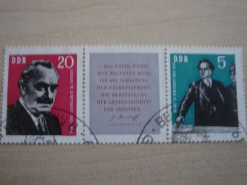 1962 DDR MiNr 893-894 ZD W 31 used, stamped