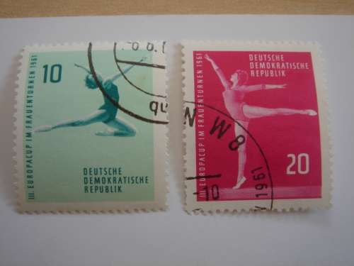 1961 DDR MiNr 830-831 used, stamped