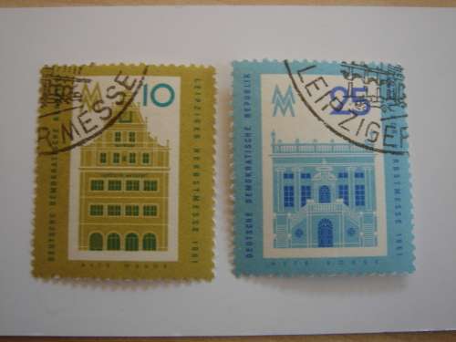 1961 DDR MiNr 843-844 used, stamped