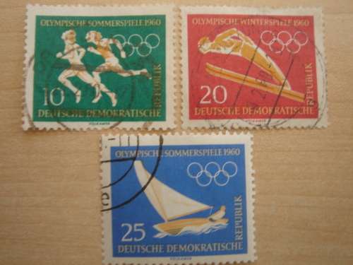 1960 DDR MiNr 747-749 used, stamped