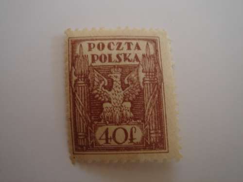1920 Poland - Coat of Arms Eagle 40 f. mint, hinged