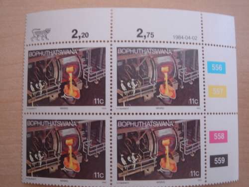 1984 Bophuthatswana Mining Block of 4 stamps MNH