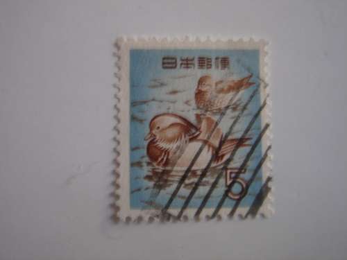 1952 Japan - Mandarin Ducks 50 Y used, stamped